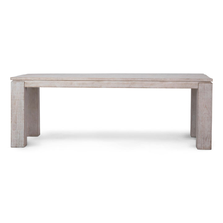 ASPEN RUSTIC WHITE WASHED PINE DINING TABLE