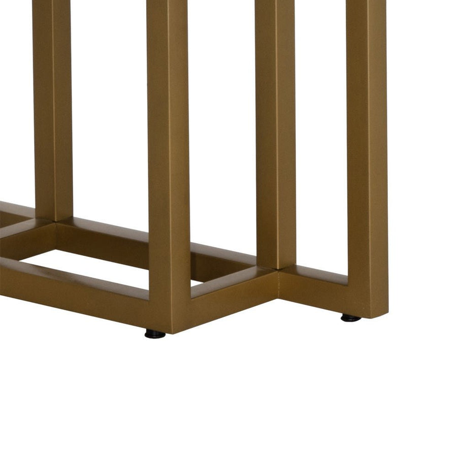 BALDESSARA 94.5" DINING TABLE - BROWN