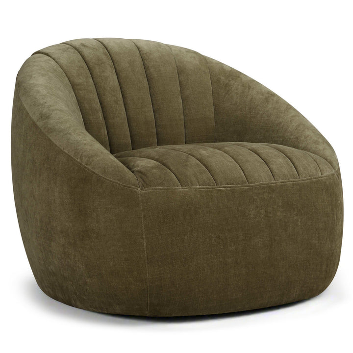BARROW CHAMBRAY CHENILLE SWIVEL CHAIR