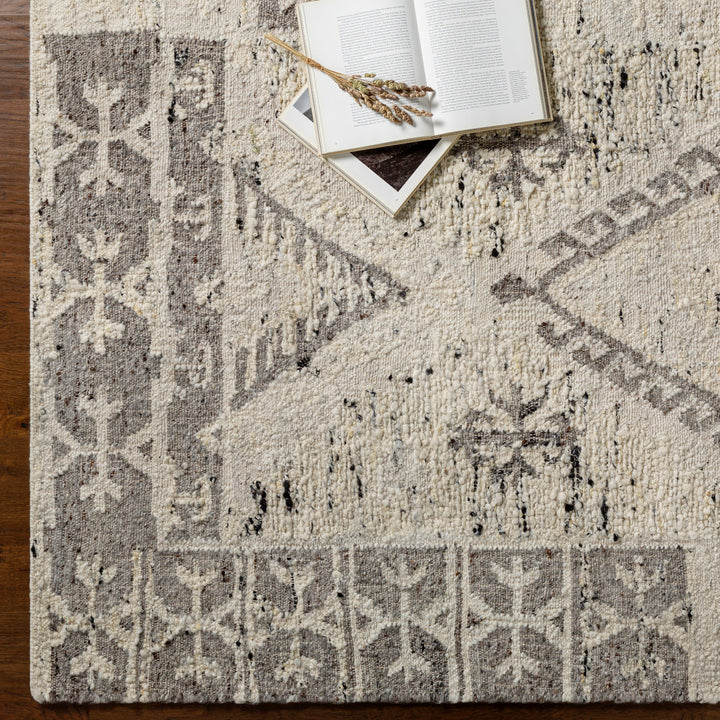BAYLIN WOOL RUG: CREAM, GREY