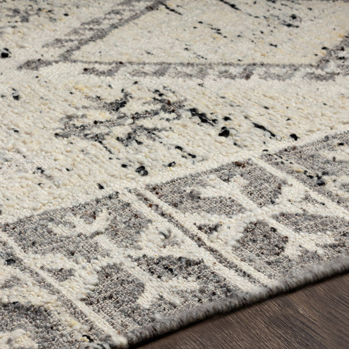 BAYLIN WOOL RUG: CREAM, GREY