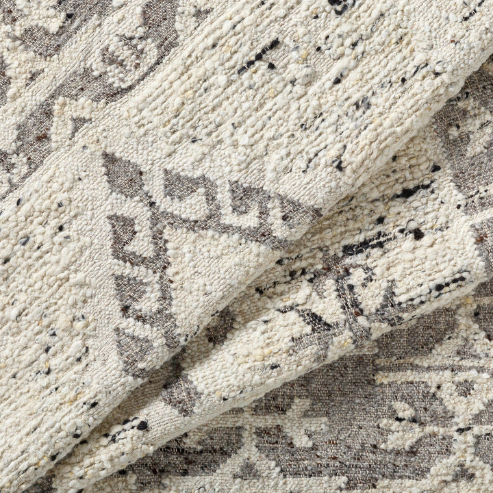 BAYLIN WOOL RUG: CREAM, GREY