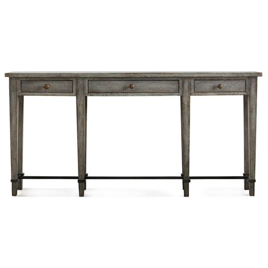 BELLA VINTAGE GREY CONSOLE TABLE
