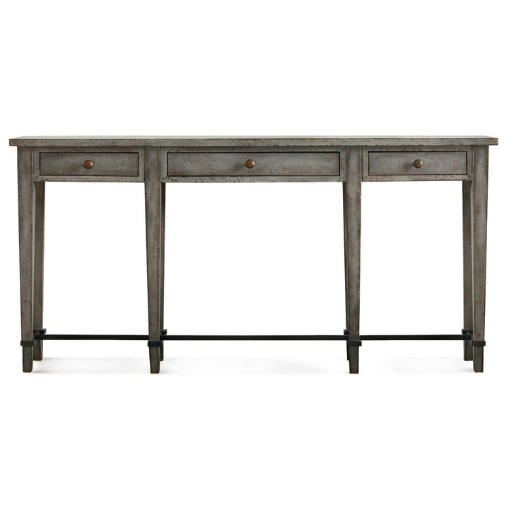 BELLA VINTAGE GREY CONSOLE TABLE