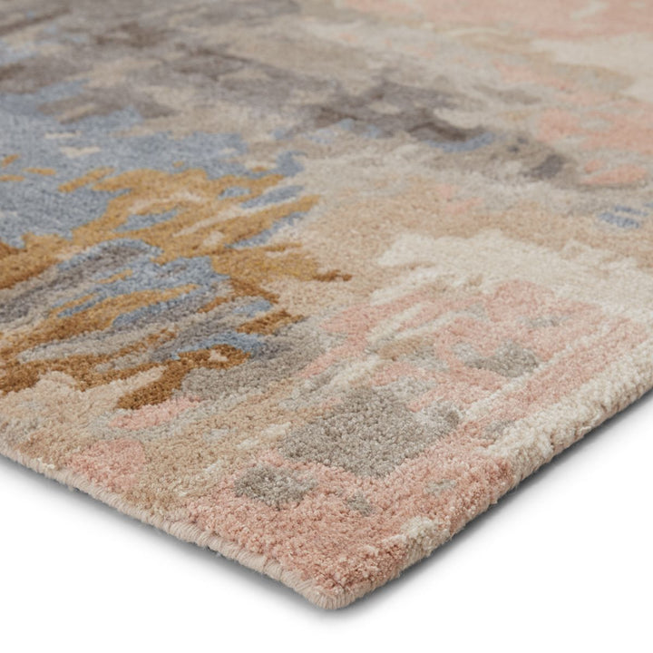 BENA WOOL + VISCOSE RUG: BLUSH, STONE