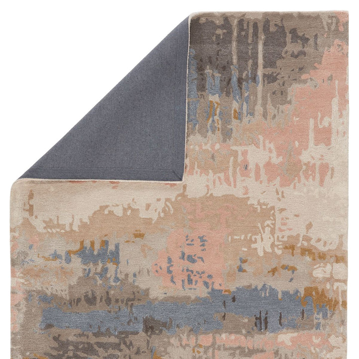 BENA WOOL + VISCOSE RUG: BLUSH, STONE