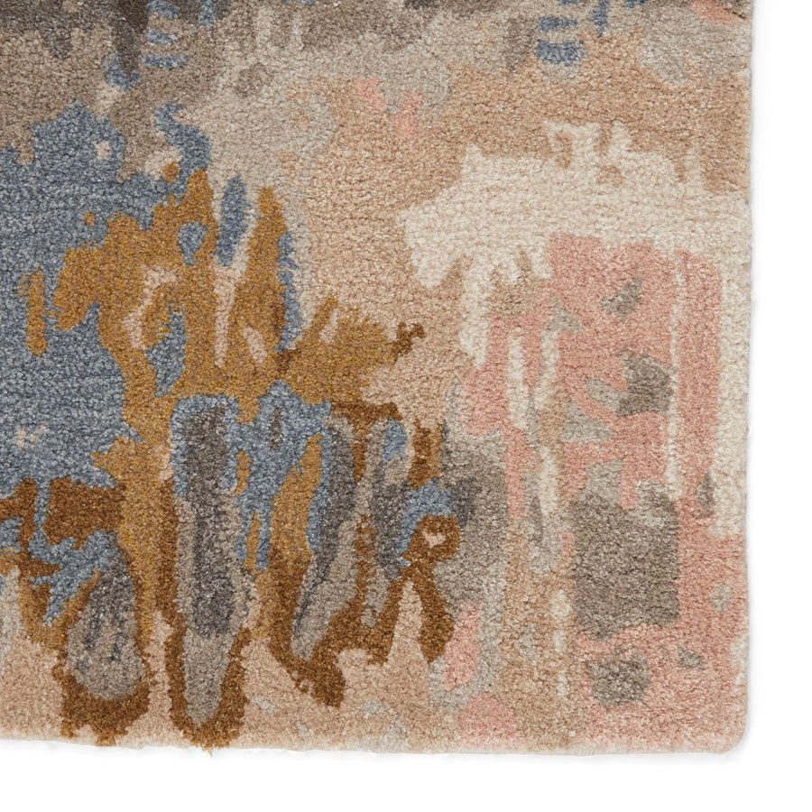 BENA WOOL + VISCOSE RUG: BLUSH, STONE