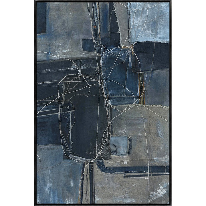 "BLUE COME TRUE" LINEN CANVAS ART