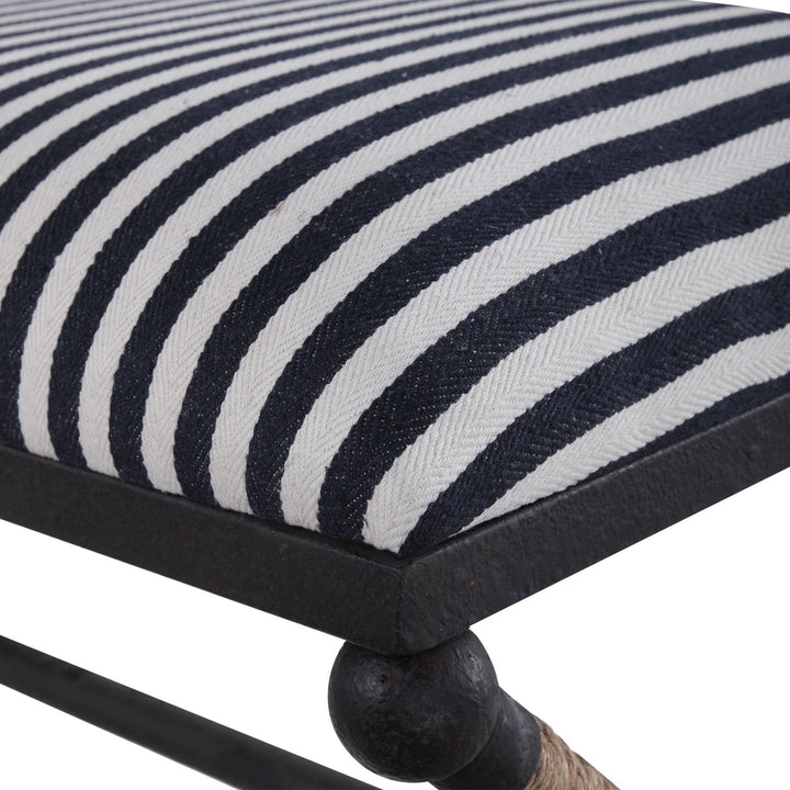BRADDOCK NAVY STRIPED BENCH