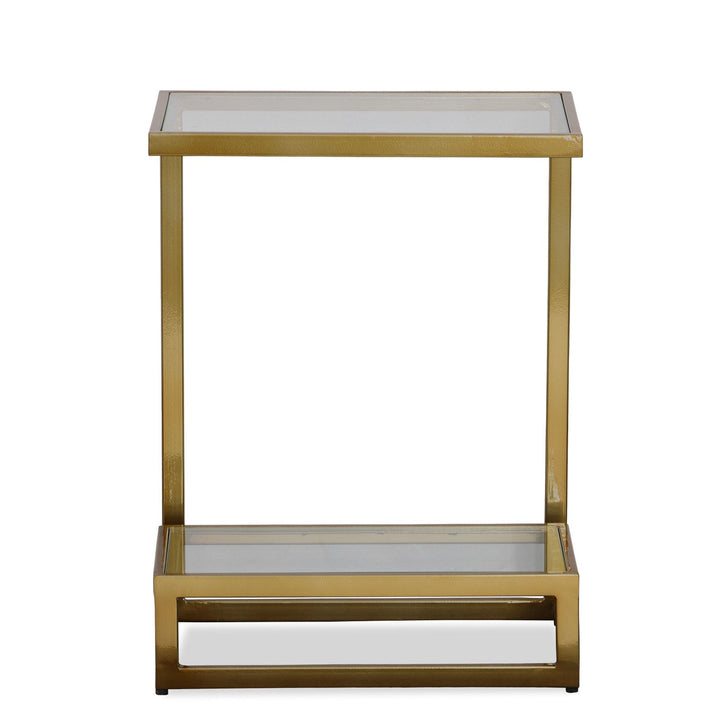 BRASS MUSING ACCENT TABLE