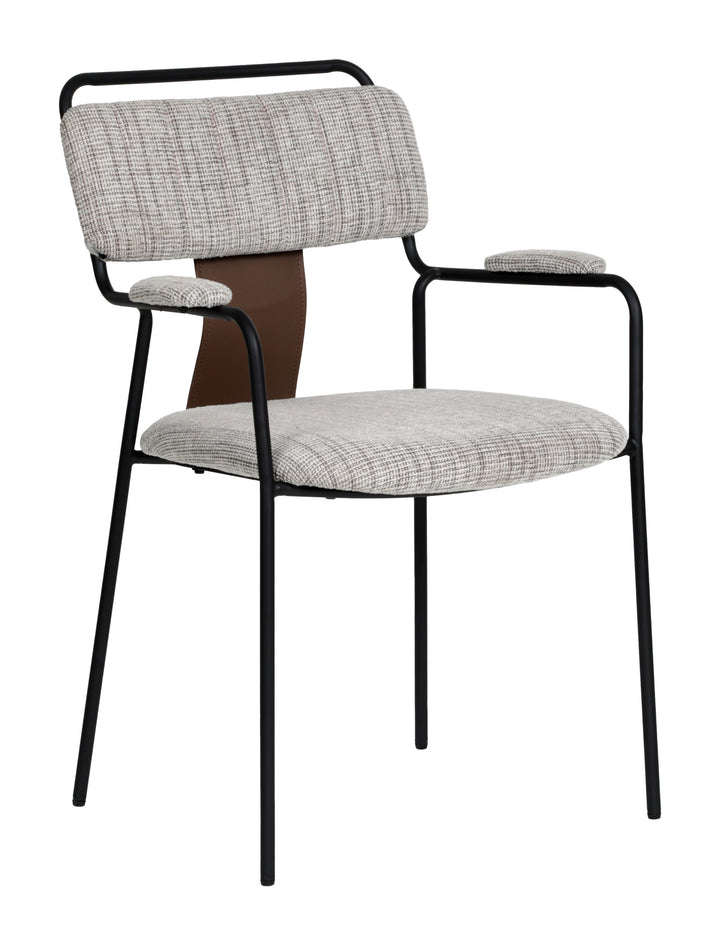 COUVA GRAY TWEED DINING CHAIR | SET OF 2