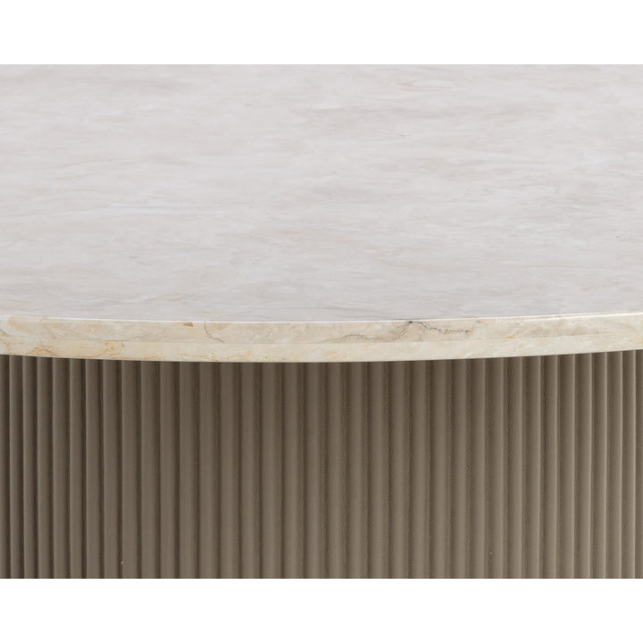 CATALDI 59" DINING TABLE - TAUPE