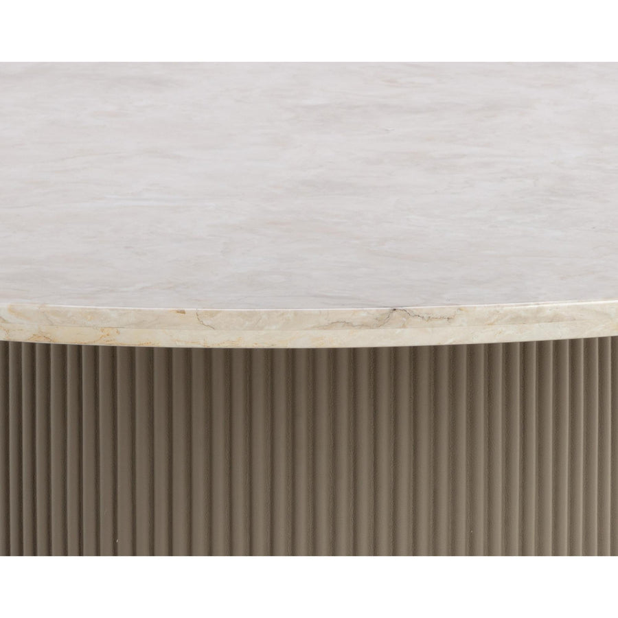 CATALDI 59" DINING TABLE - TAUPE