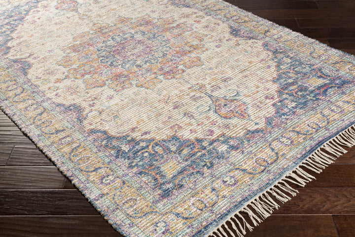 CELIA PRINTED JUTE RUG: VIOLET MULTI