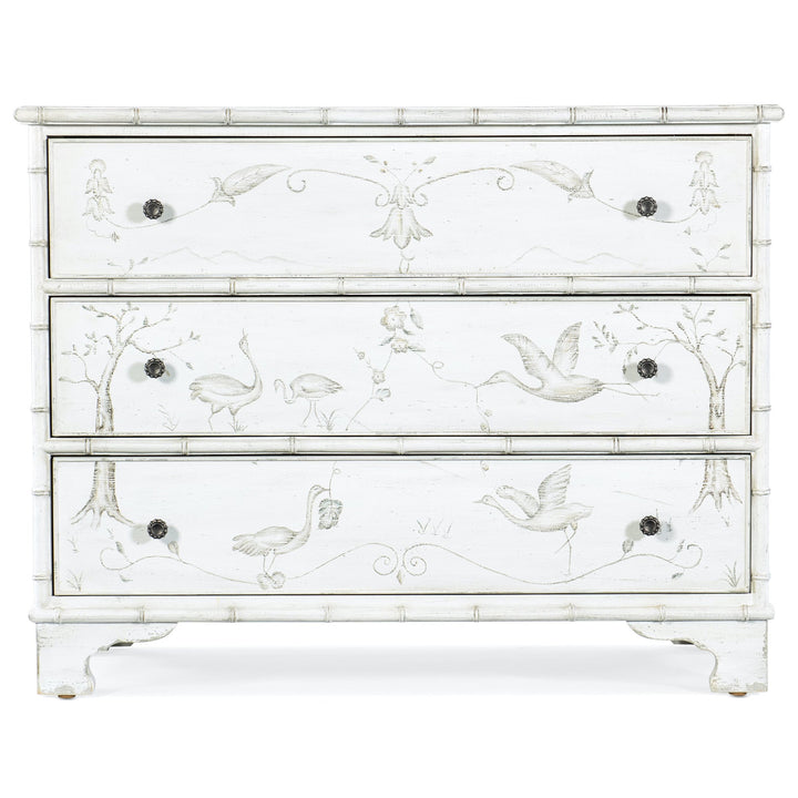 CHARLESTON ACCENT CHEST: WHITE HERON