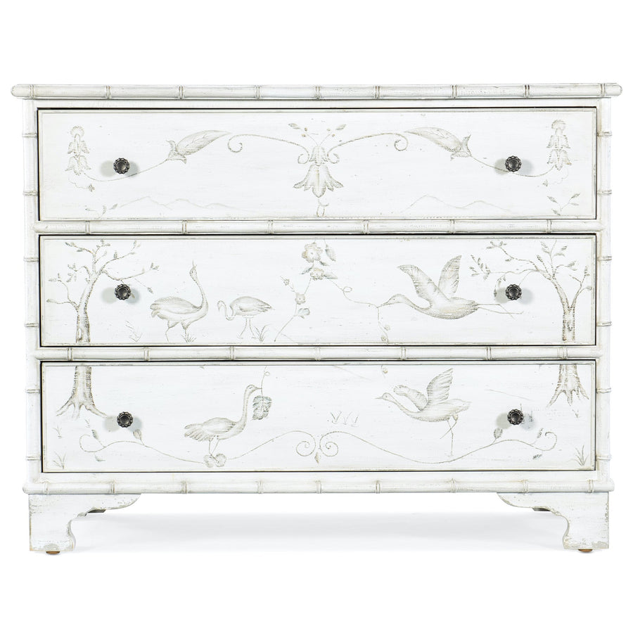 CHARLESTON ACCENT CHEST: WHITE HERON