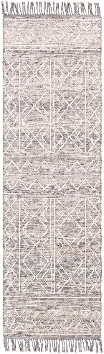 CHAYA TEXTURED WOOL FLATWEAVE: GRAY