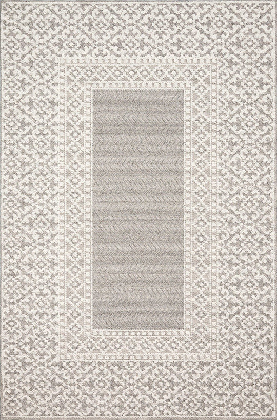COLE 05 INDOOR - OUTDOOR RUG: GREY, IVORY