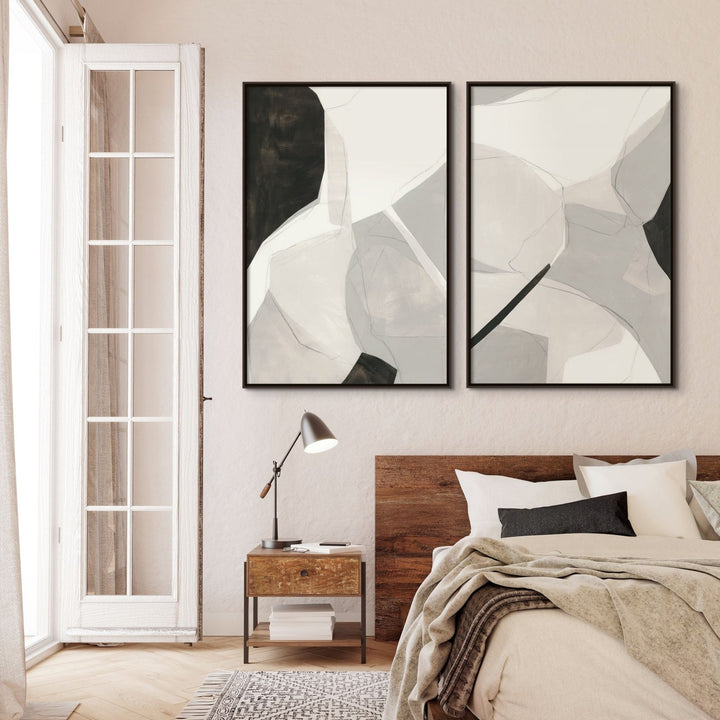 "CREAM BEIGE" CANVAS ART DIPTYCH