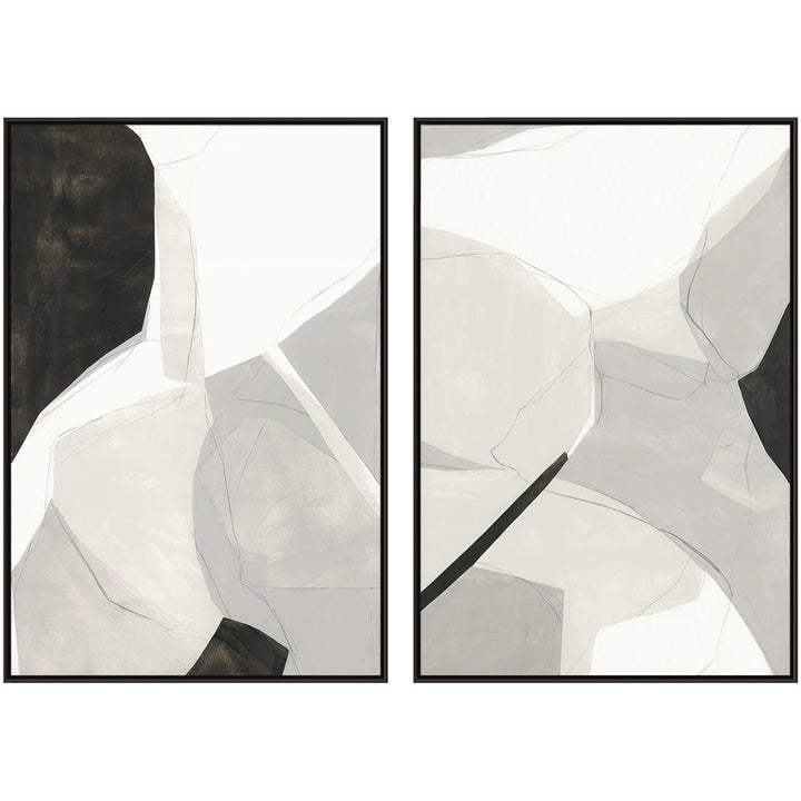 "CREAM BEIGE" CANVAS ART DIPTYCH