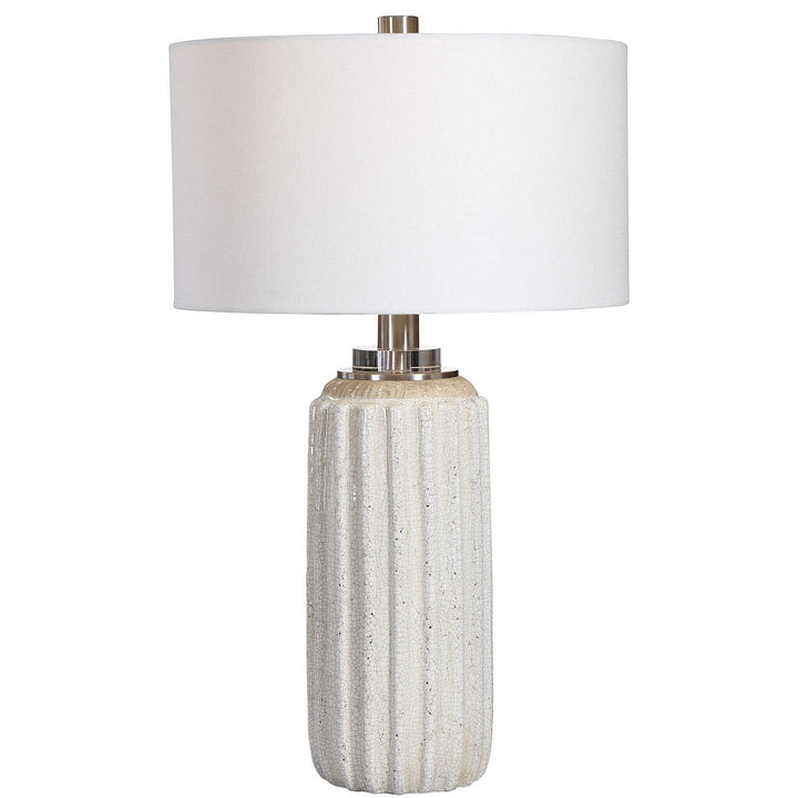CREMA CRACKLE GLAZE CERAMIC LAMP