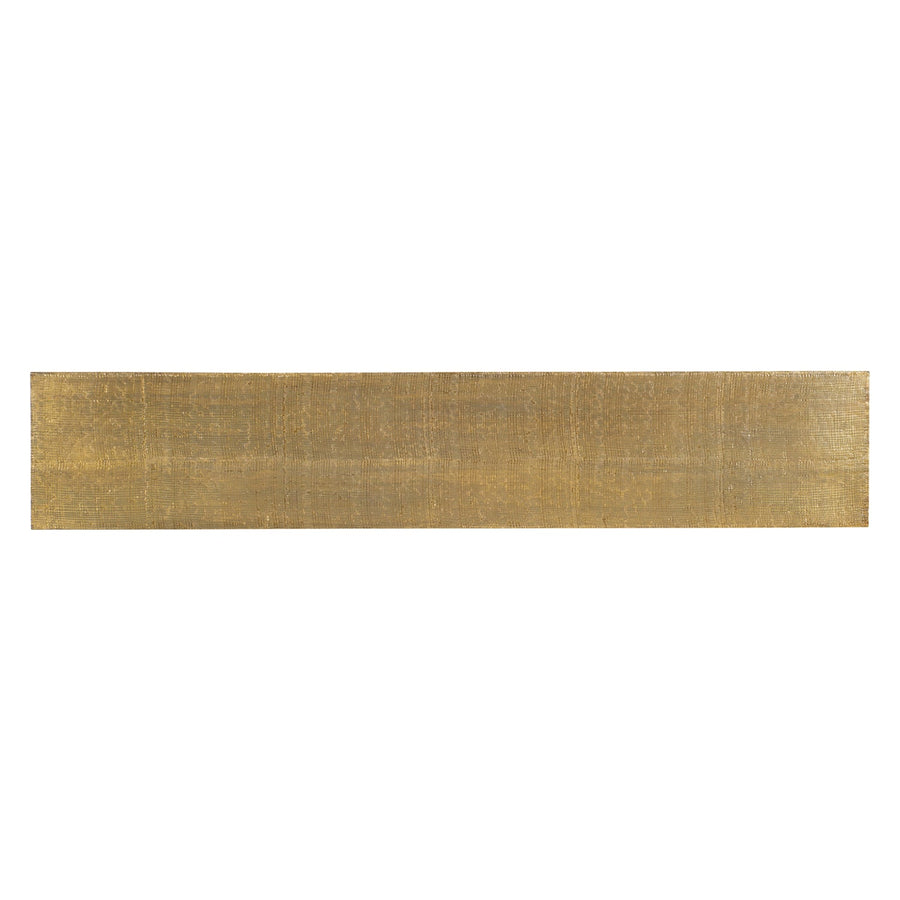 CROC EMBOSSED GOLD METAL CLAD CONSOLE