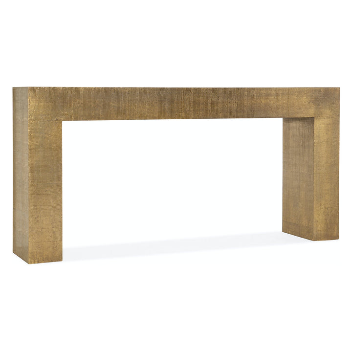 CROC EMBOSSED GOLD METAL CLAD CONSOLE