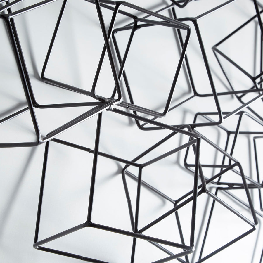 CUBED WREATH WALL ART