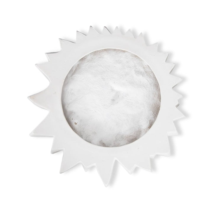 DAHLIA FLOWER WALL DECOR: GEL COAT WHITE