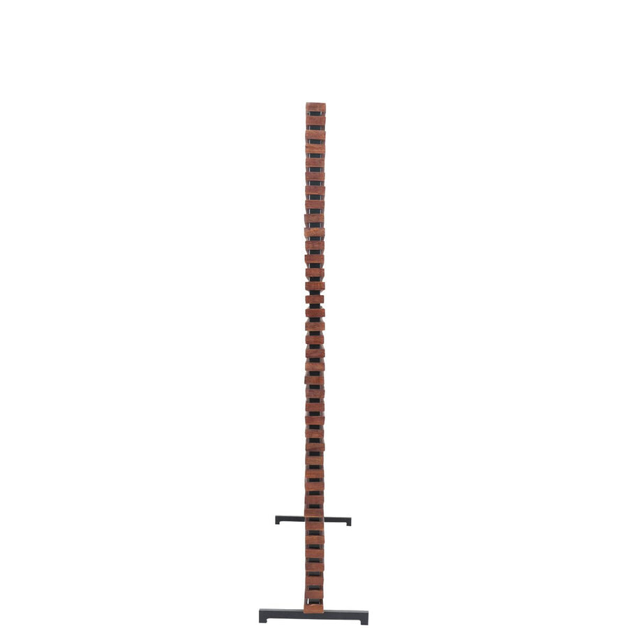 DALLIN SLATTED HARDWOOD SCREEN: BROWN