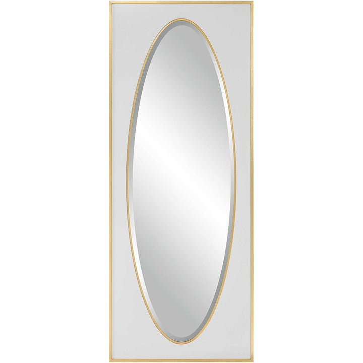 DANBURY OVER - SIZED WHITE + GOLD MIRROR