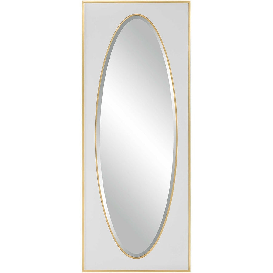 DANBURY OVER - SIZED WHITE + GOLD MIRROR