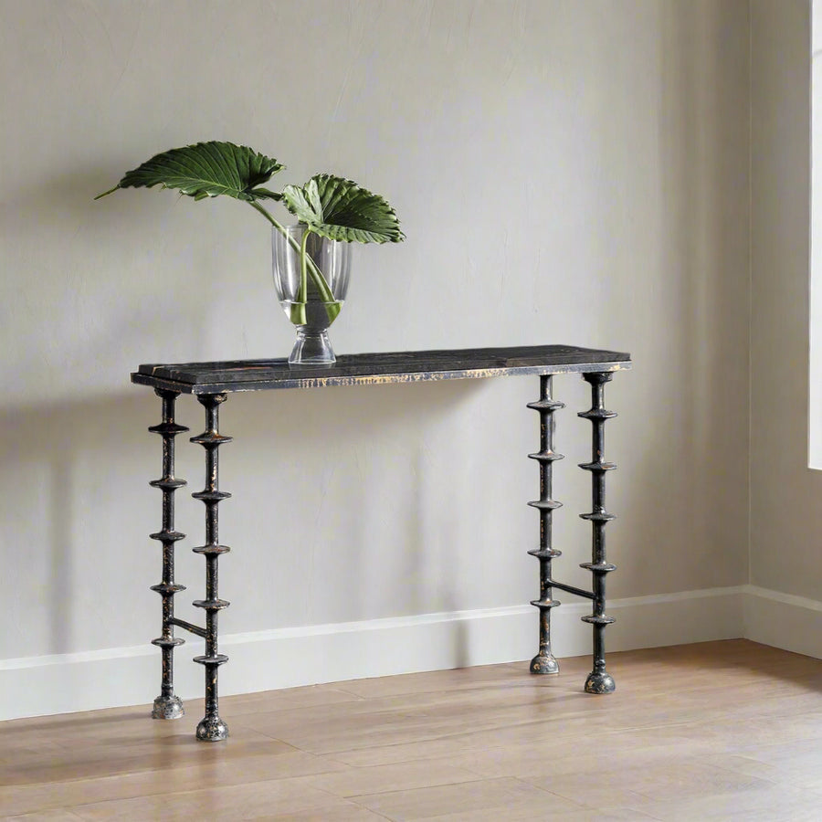DARCIE STONE TOP HALL CONSOLE TABLE