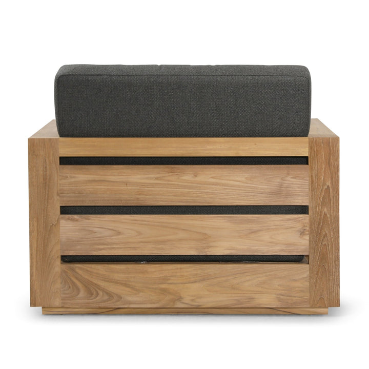 DARLENE OUTDOOR ARM CHAIR: CHARCOAL