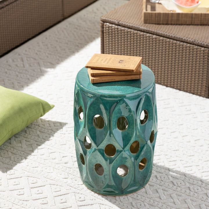 DAYNA CERAMIC GARDEN STOOL