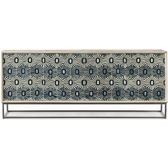 DECO SUN BONE INLAY MOSAIC CONSOLE