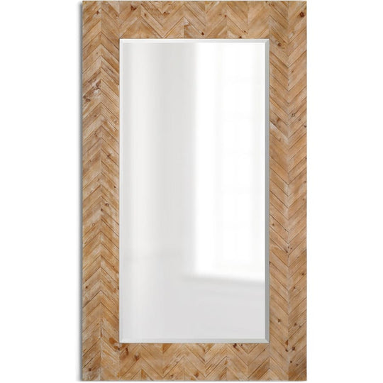 DEMETRIA OVERSIZED WOODEN MIRROR