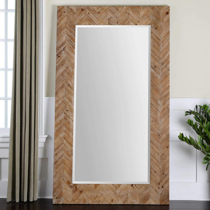 DEMETRIA OVERSIZED WOODEN MIRROR
