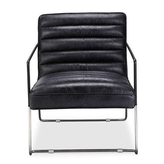DESMOND CLUB CHAIR: BLACK