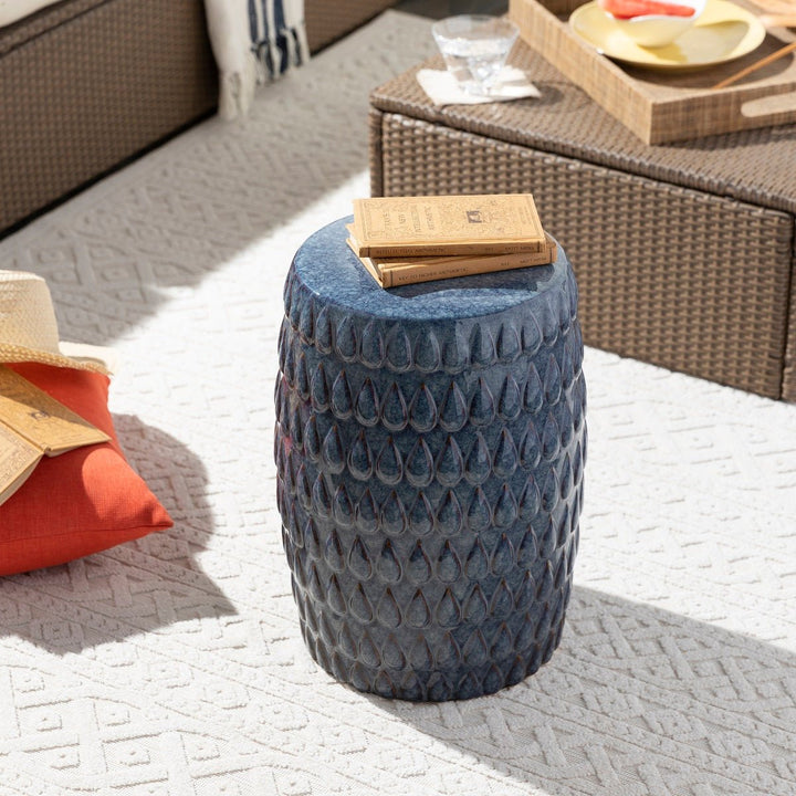 DORI CERAMIC GARDEN STOOL