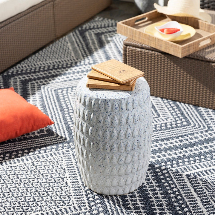 DORI CERAMIC GARDEN STOOL
