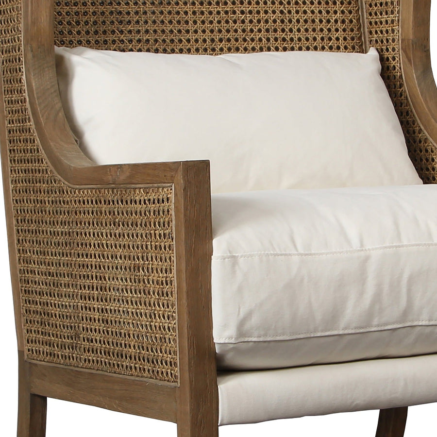 DOWNING CANE WING - BACK ARM CHAIR