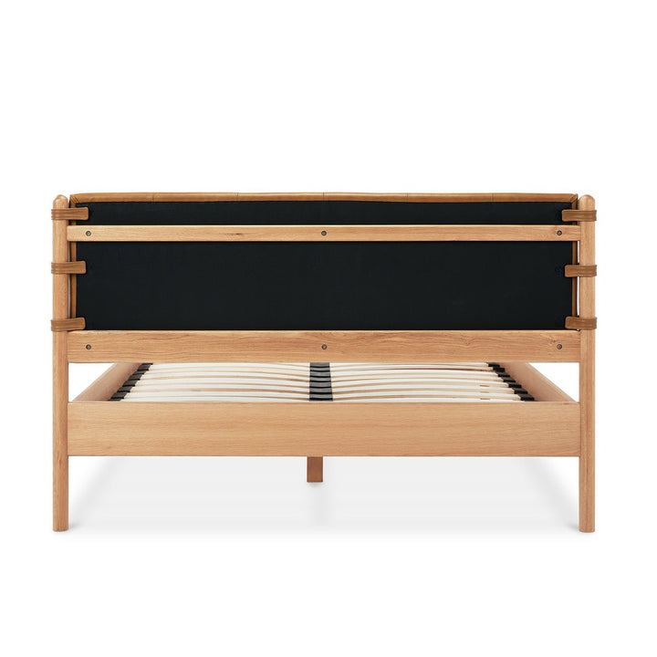 DUNDEE CAMEL LEATHER UPHOLSTERED BED