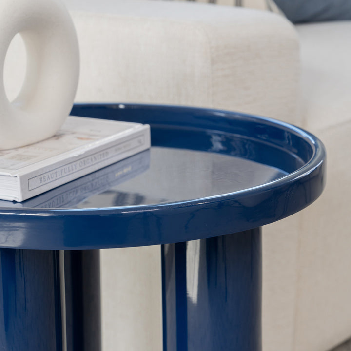 ECLAT SOFIA ENAMEL ROUND TOP END TABLE