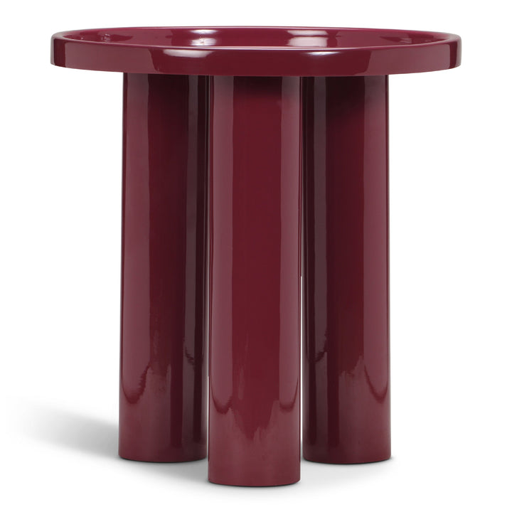 ECLAT SOFIA ENAMEL ROUND TOP END TABLE