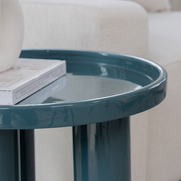 ECLAT SOFIA ENAMEL ROUND TOP END TABLE