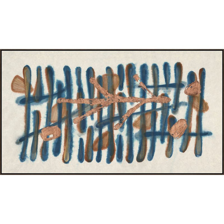 "ELEMENTAL" METALLIC COPPER EMBELLISHED CANVAS ART