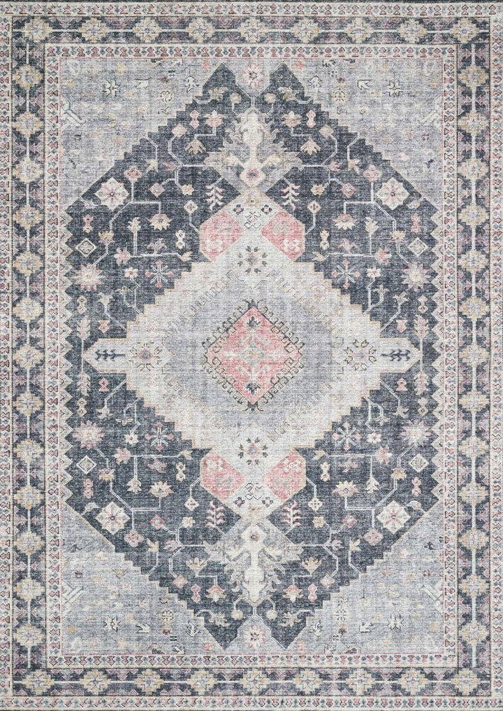 ELSA VINTAGE PRINT RUG: GRAY