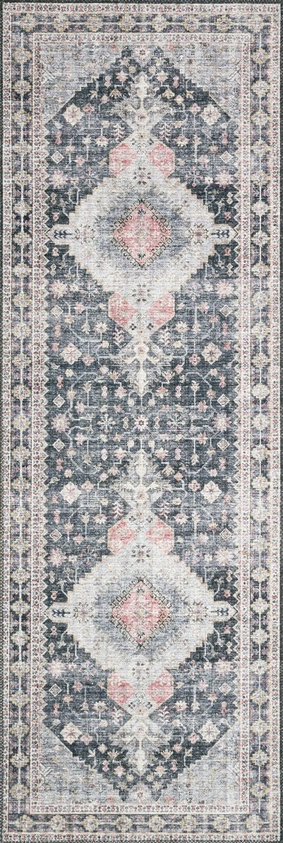 ELSA VINTAGE PRINT RUG: GRAY