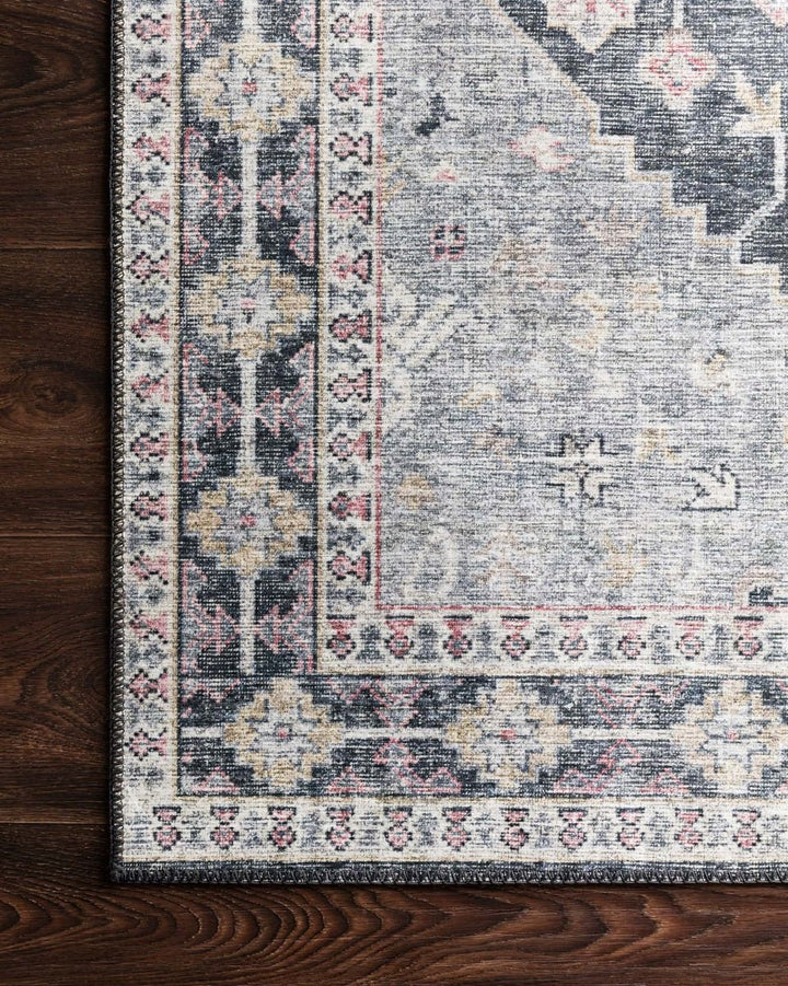 ELSA VINTAGE PRINT RUG: GRAY